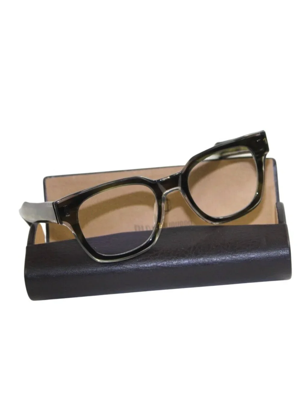 Blake Kuwahara Kesling Olive 51022 145 Full Rim Bold Oversized Square Eyeglasses